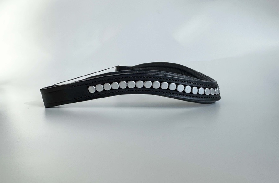 Silver Beaded Browband