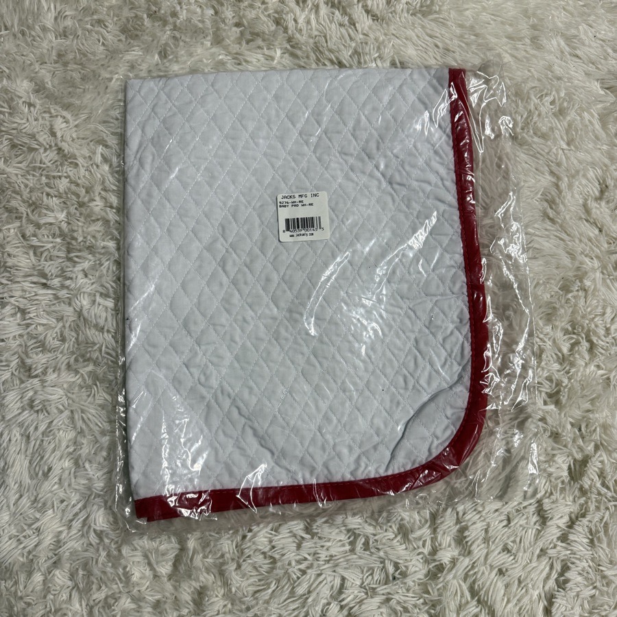 New Red/White Jack’s Horseback Riding Baby Saddle Pad