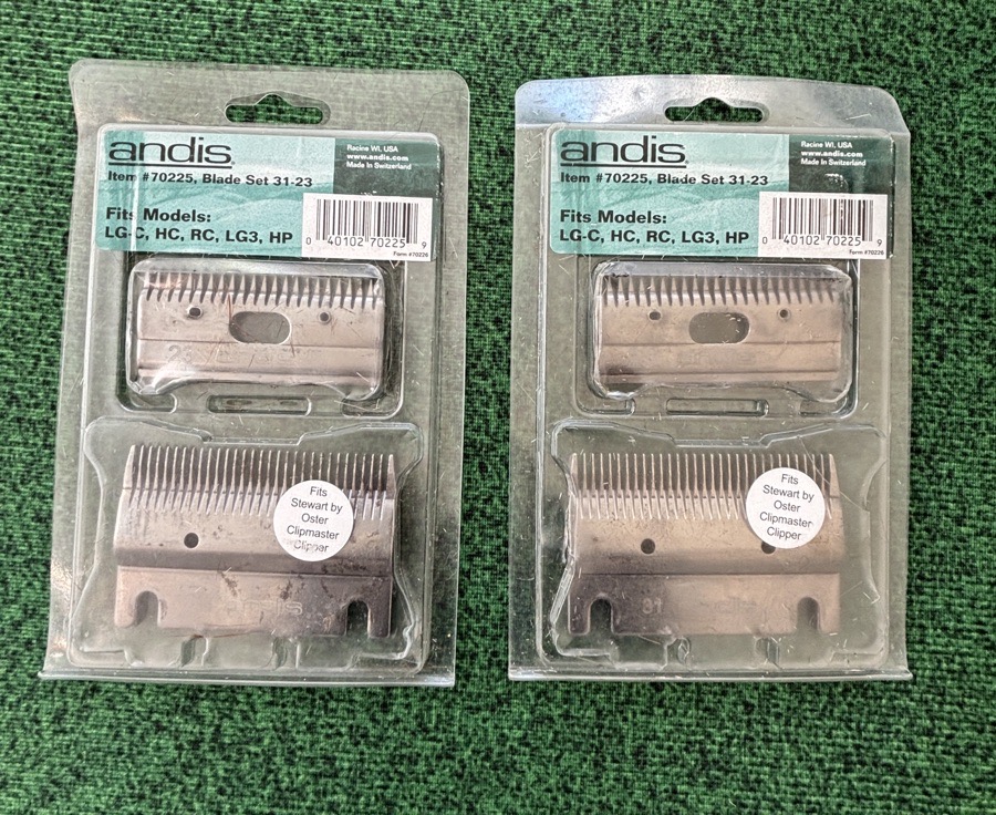 Andis 31-23 Clipper Blade Sets Resharpened