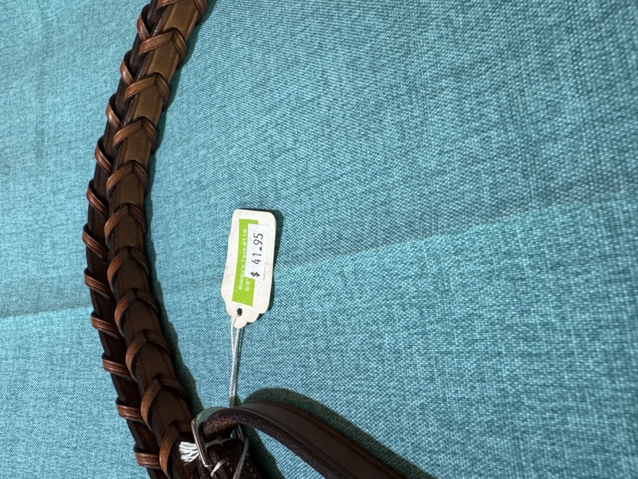 Bobby’s 5/8” Chestnut Laced Rein