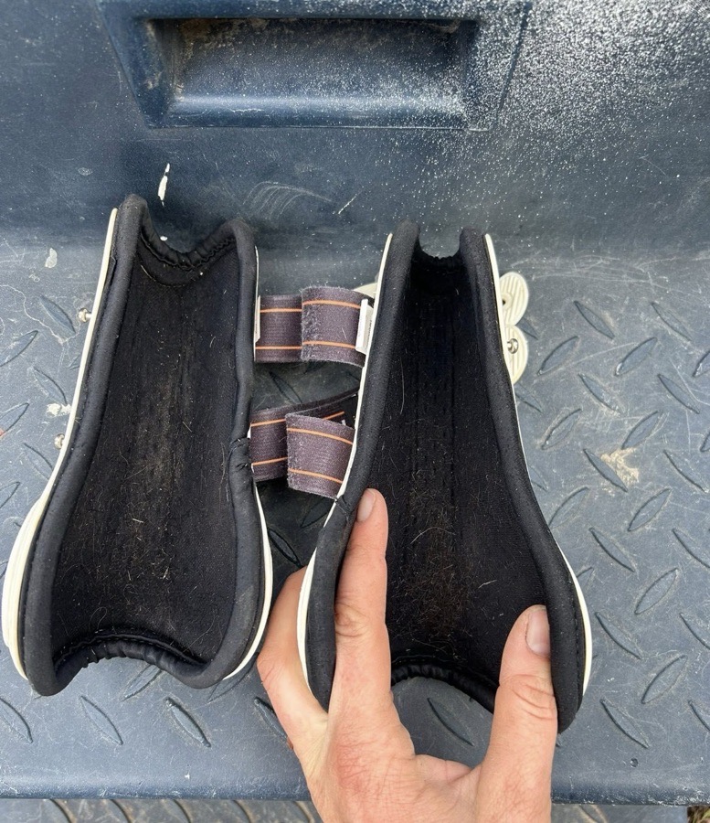 WOOF WEAR Open Front Boots - size small/medium