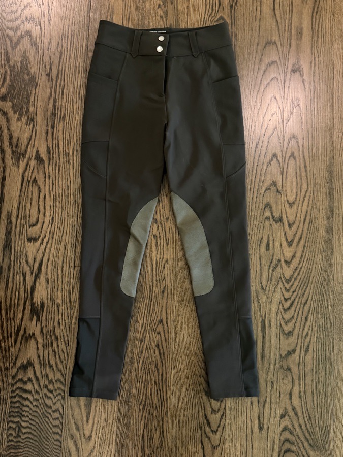 Free Ride Equestrian PRO Knee Patch Olive Breech Size 26