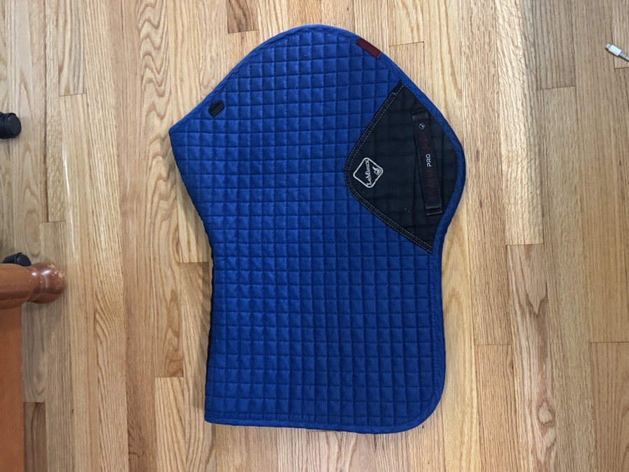 Lemieux Suede Close Contact Jump Saddle Pad Benetton Blue