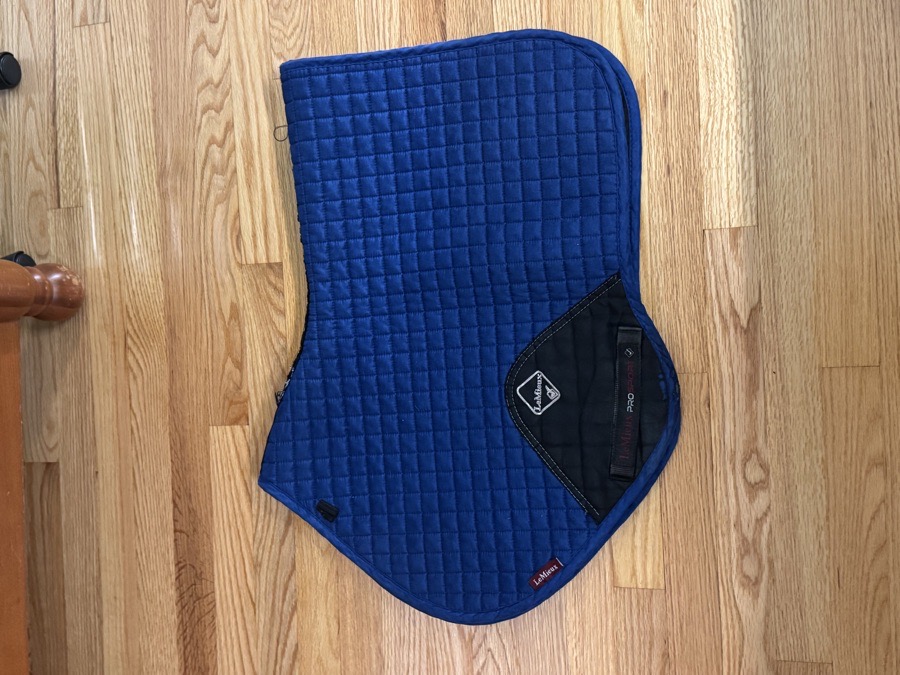 Lemieux Suede Close Contact Jump Saddle Pad Benetton Blue