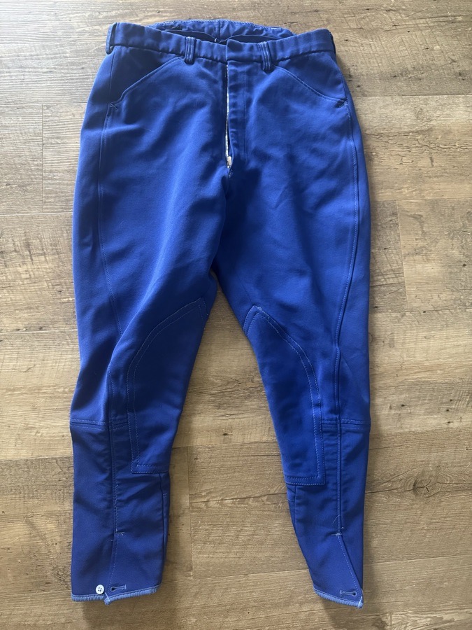 30R royal blue breeches