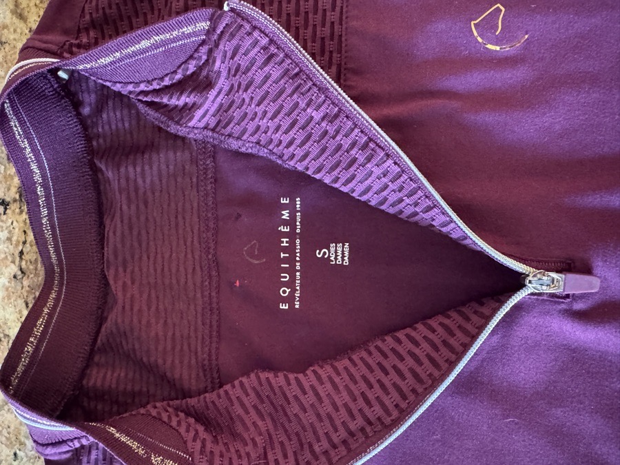 Equitheme maroon top