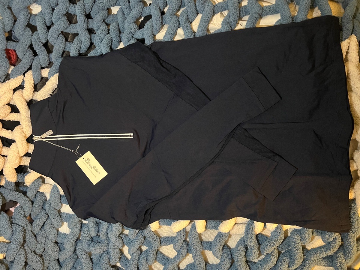 Navy Long sleeve tailored sportsman sunshirt 