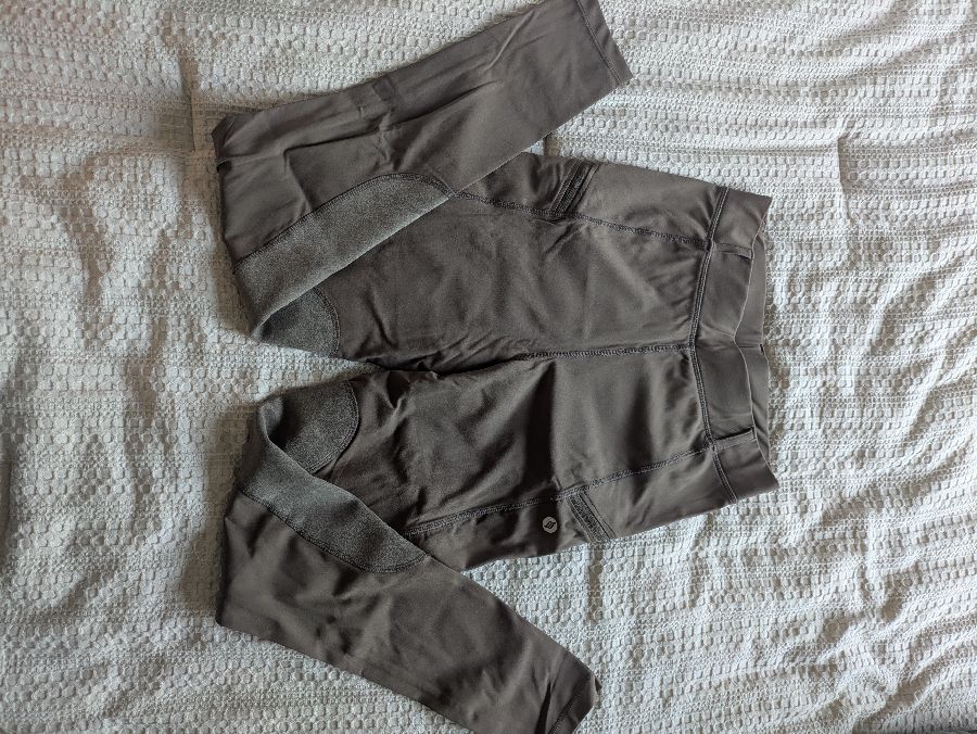 XS WOMENS RIDING TIGHTS, BROWN