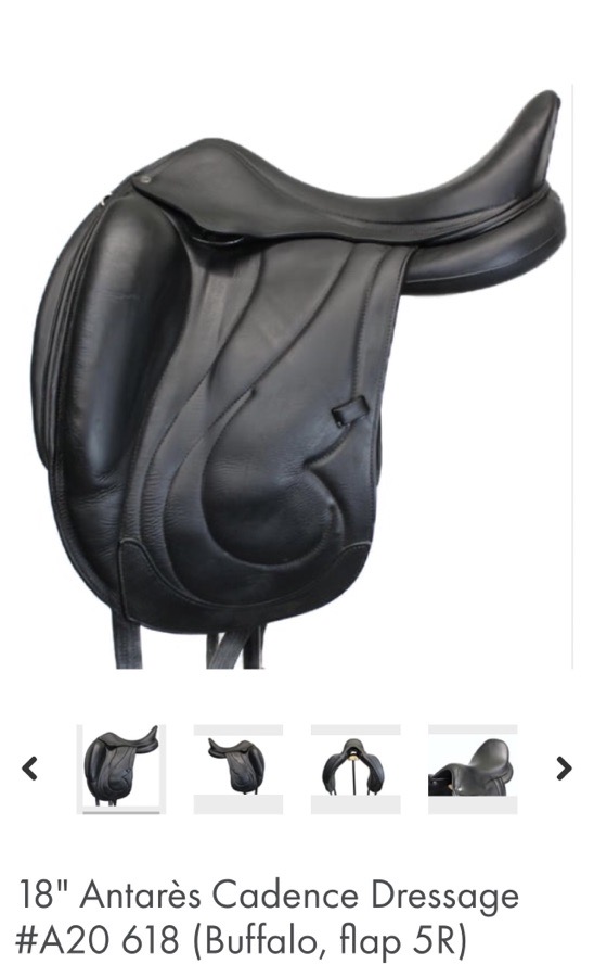 2020 Antares Cadence 18” Dressage Saddle FULL BUFFALO Leather 