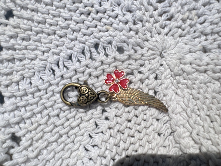 Red Wings Bridle Charm