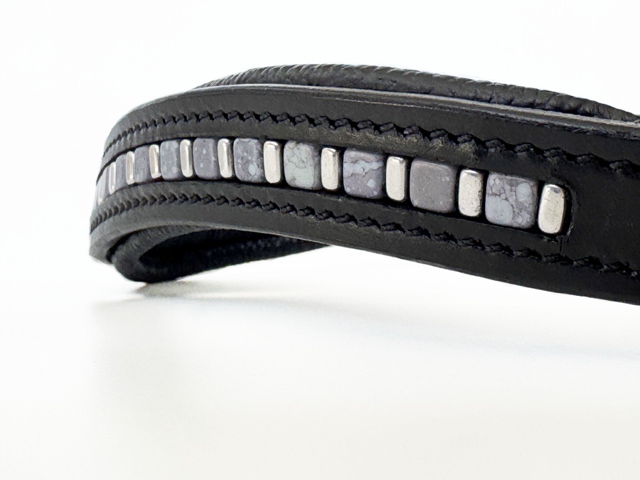 Blue & Silver Beaded Browband