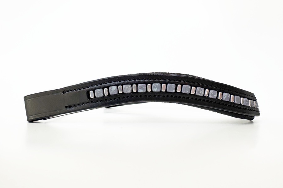 Blue & Silver Beaded Browband