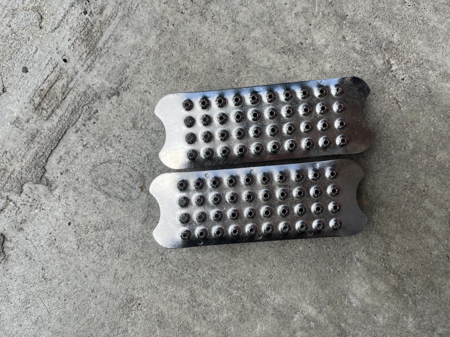 cheese grater stirrup covers