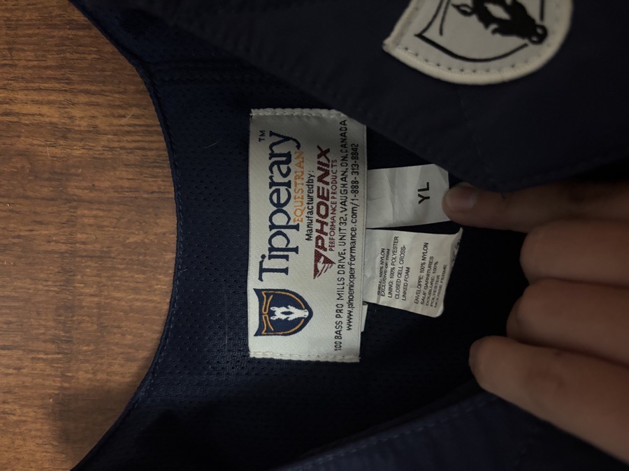 Tipperary Ride-Lite Youth Vest L