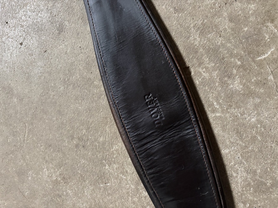 Dover hunter/jumper leather girth, brown, 48”