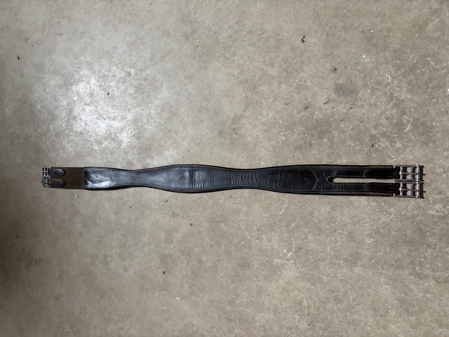 Dover hunter/jumper leather girth, brown, 48”