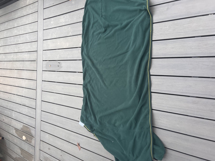 HKM size 78 green with yellow piping 