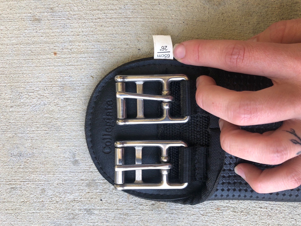 26” Black Collegiate Short Girth