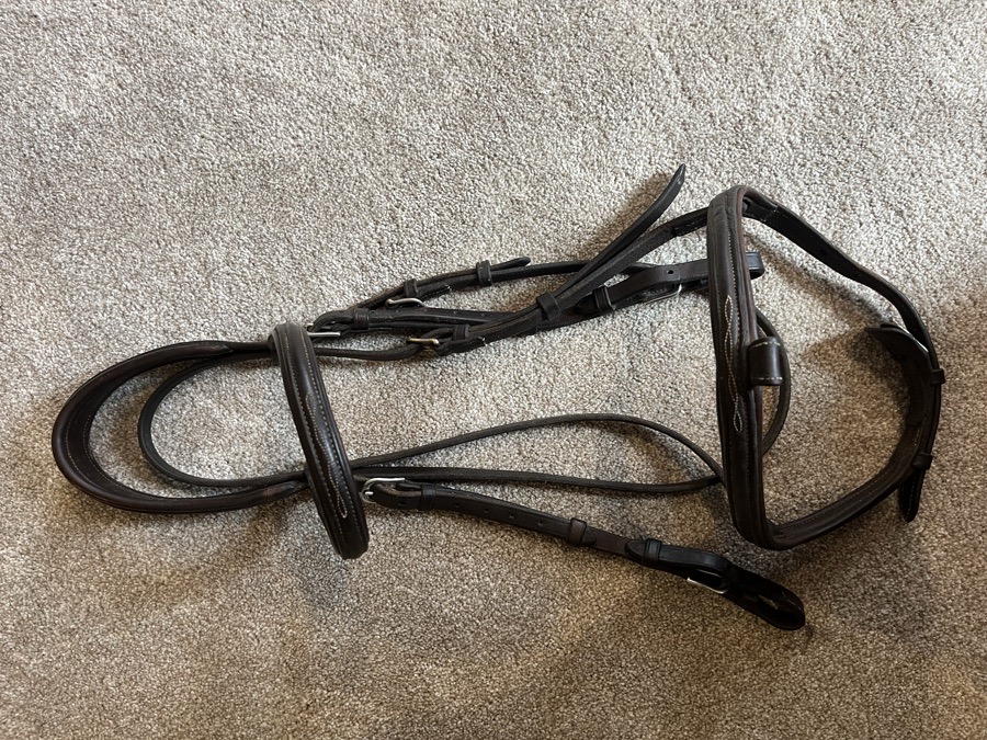 Antares Calfskin Snaffle Bridle