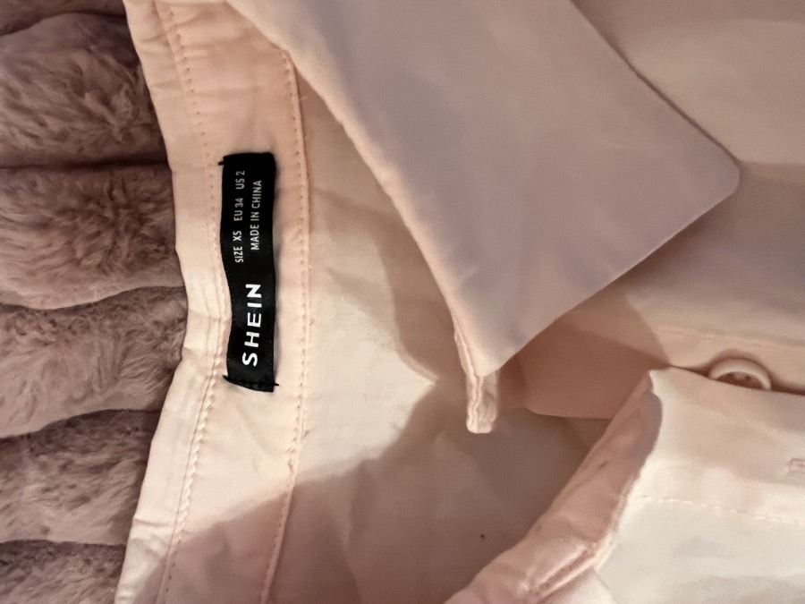 light pink polo longsleeve