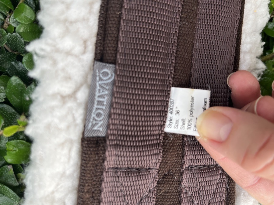 Ovation fleece girth 36”