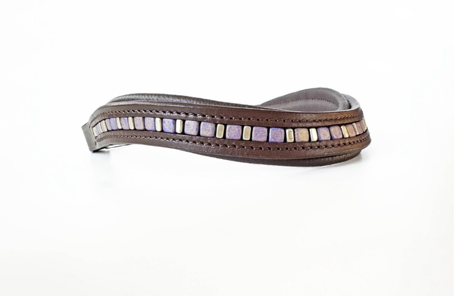 Purple Beaded Browband