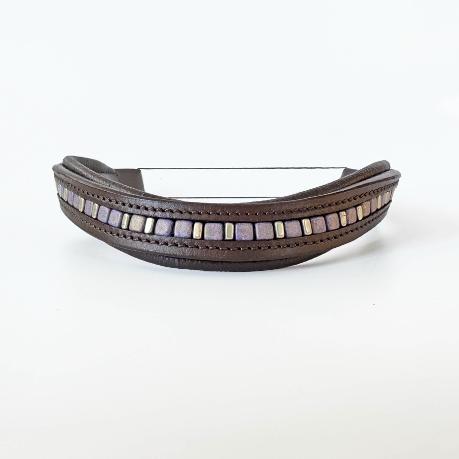 Purple Beaded Browband