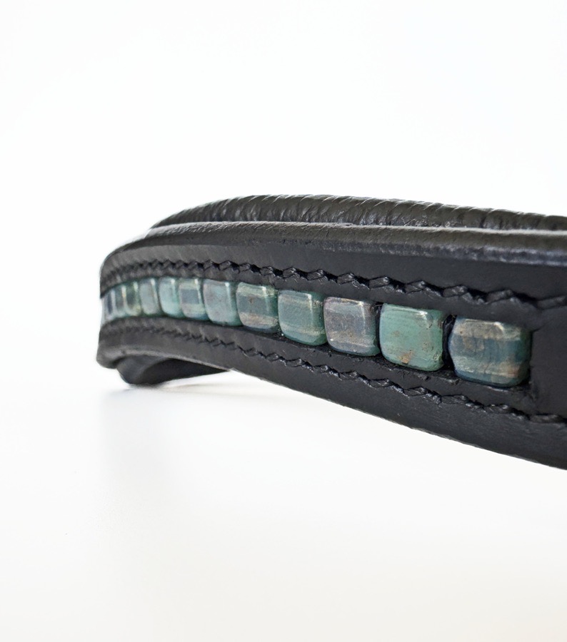 Teal Beaded Browband