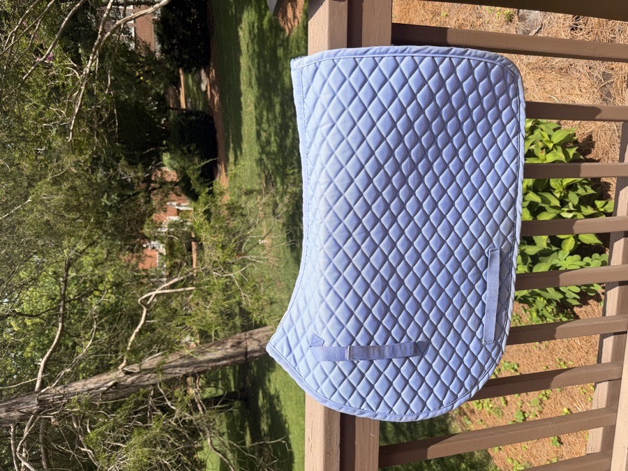 Tuffrider periwinkle saddle pad