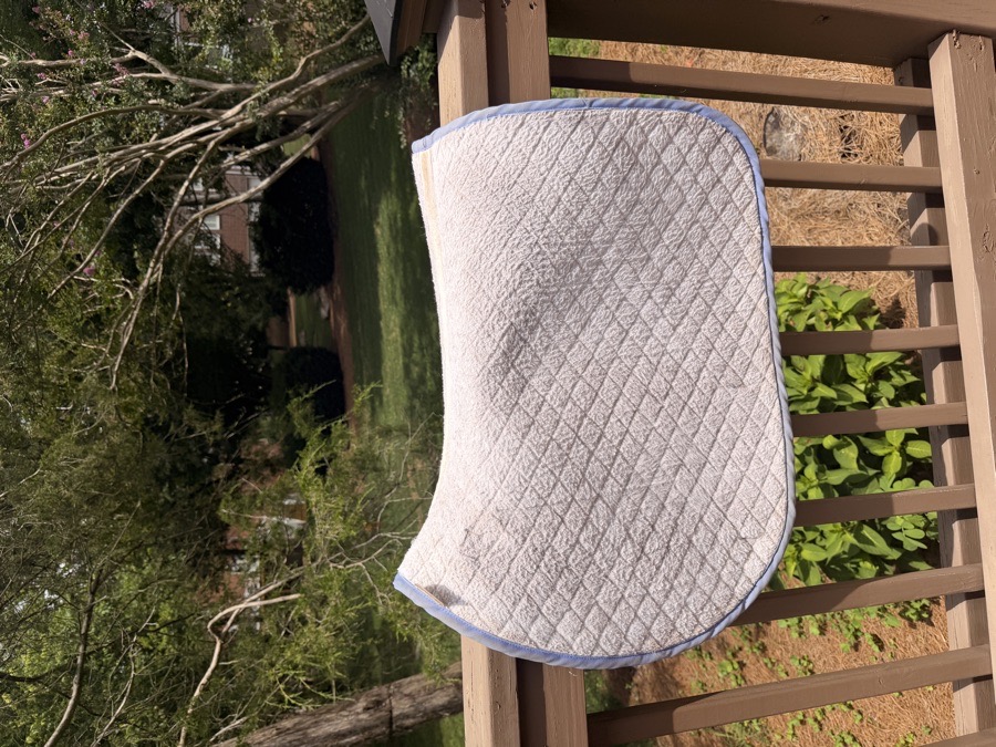 Tuffrider periwinkle saddle pad