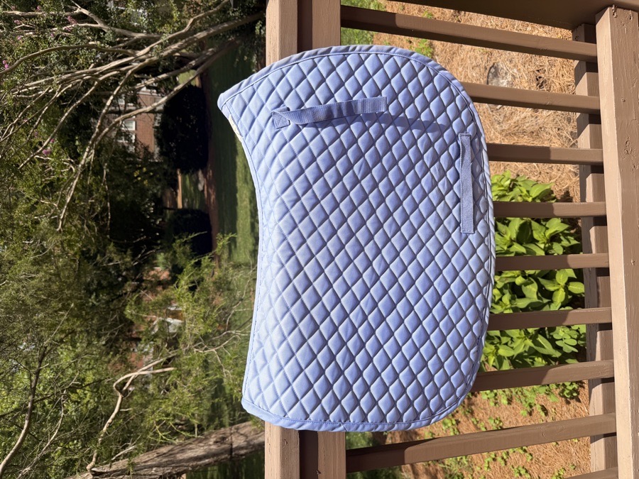 Tuffrider periwinkle saddle pad