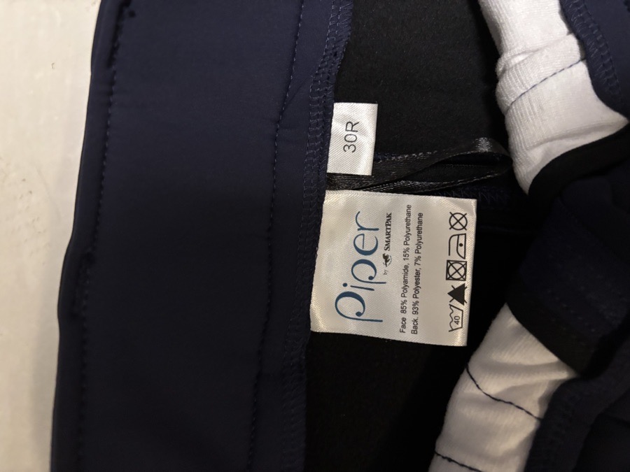 Smartpak Piper Winter Essential Breeches NWT 30R Navy Equestrian Riding Pants 
