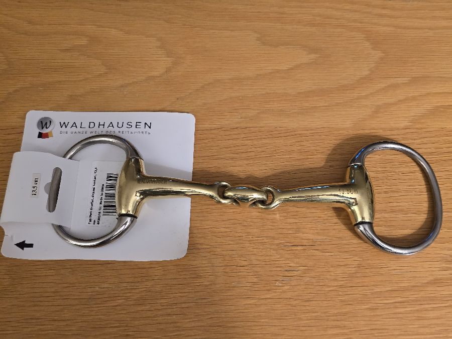 Waldhausen 5.25" copper eggbutt snaffle with lozenge