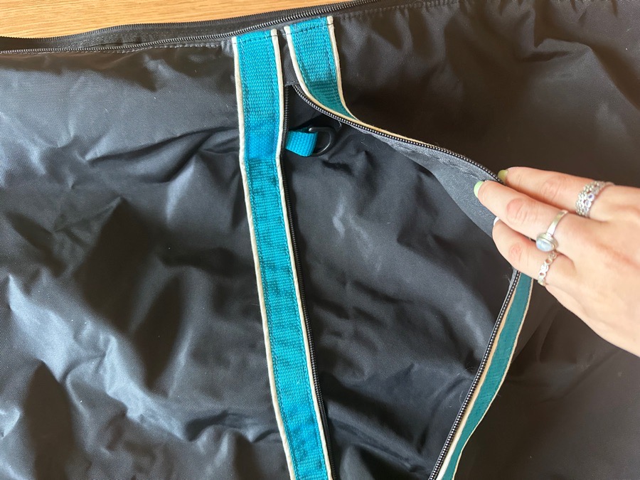 Custom tally ho coat bag