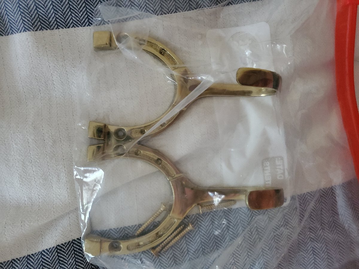 Brass Bridle Horseshoe Hook 