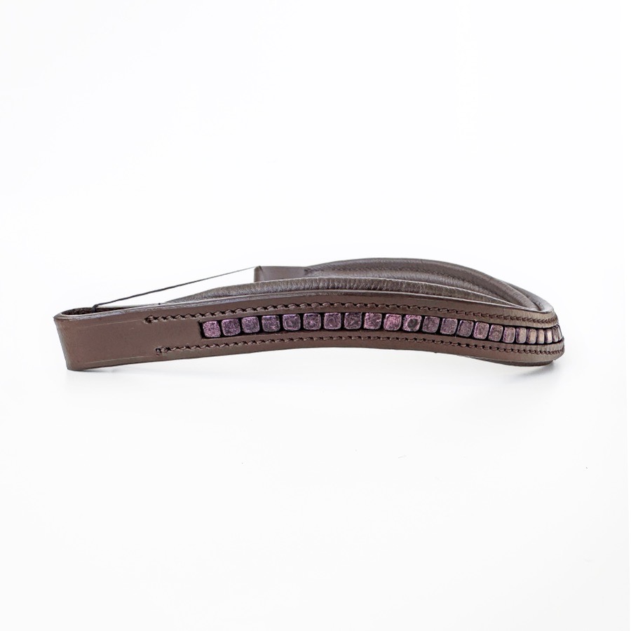 Black & Purple Beaded Browband