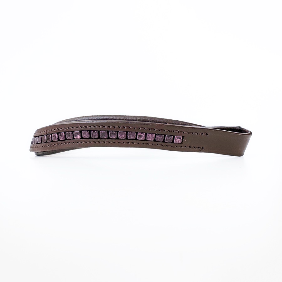 Black & Purple Beaded Browband