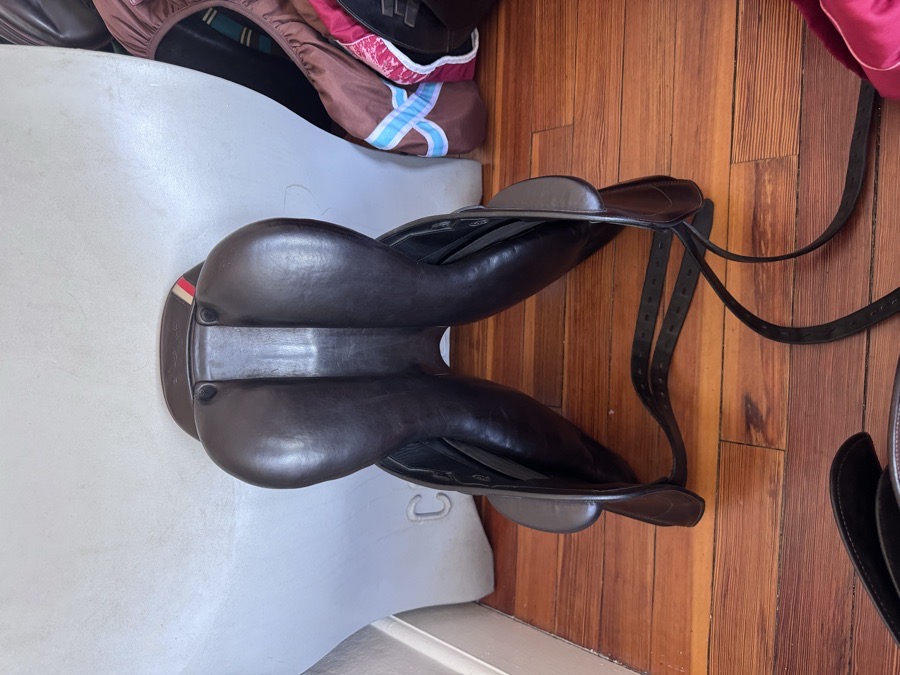 18” 2021 Erreplus EM Monoflap Saddle - WOOL FLOCKED & Fully Adjustable!
