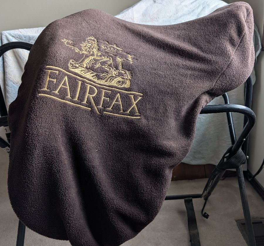 Fairfax Rebecca 17" Monoflap Dressage Saddle, Adjustable Gullet