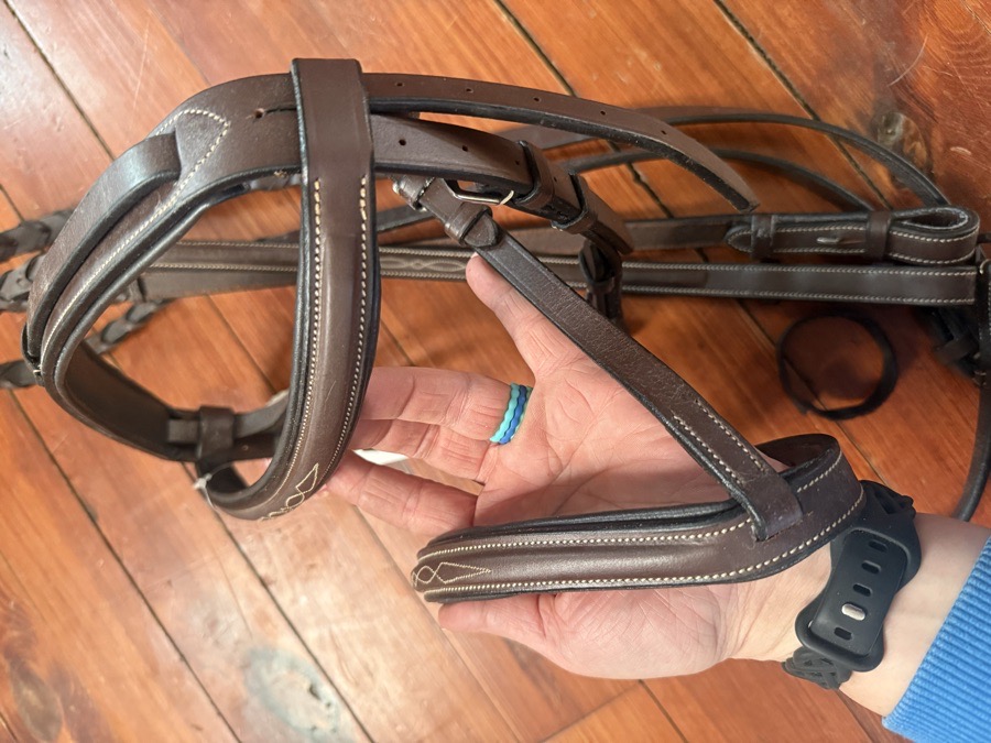 Horze Harrison fancy stitch hunter bridle