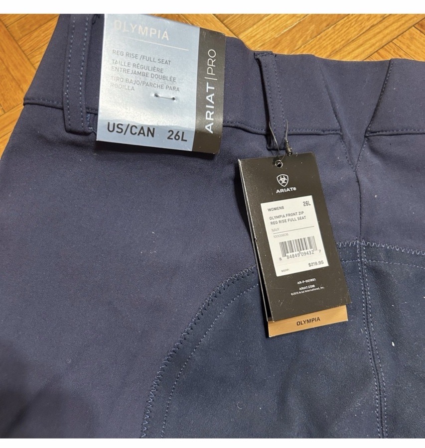 Ariat Olympia full seat breeches 26L