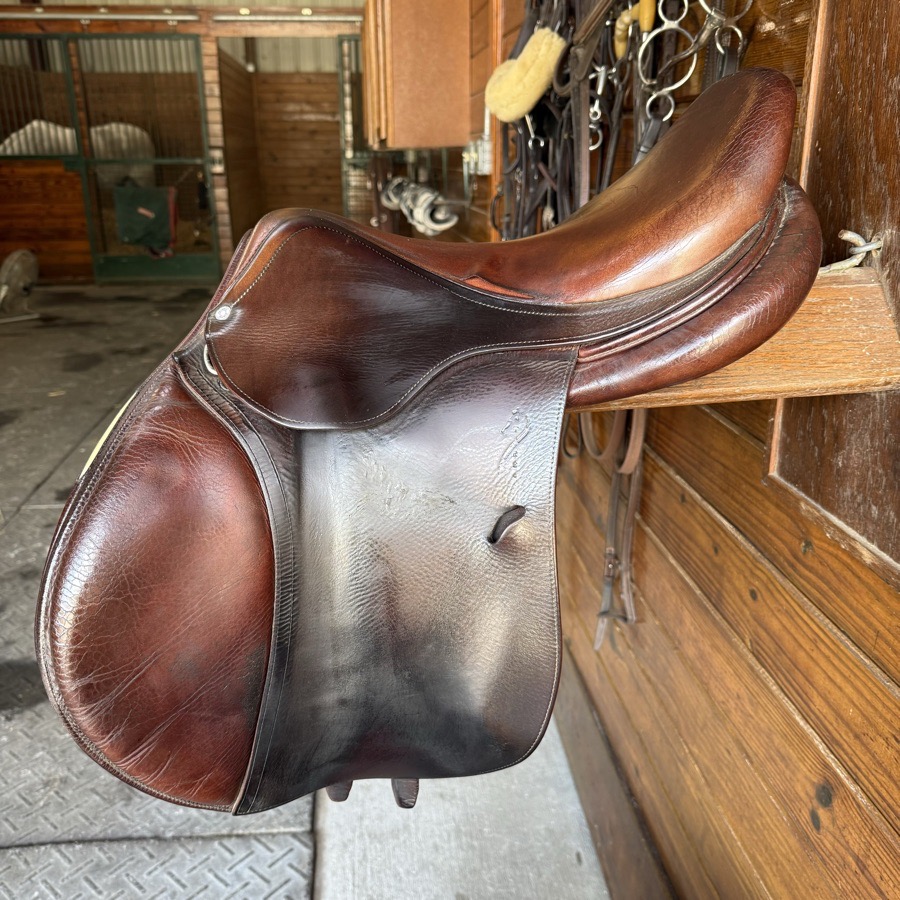 17.5” 3AB Flap Antares Comfort English Horseback Riding Saddle 