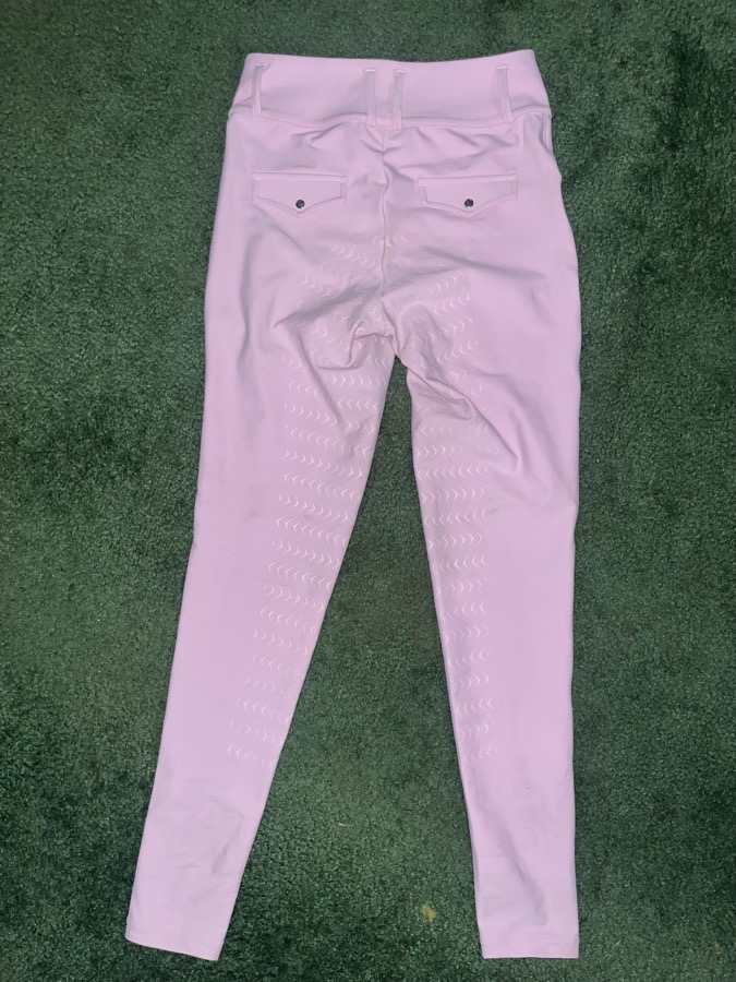Black Heart Equestrian pink riding pants - breeches