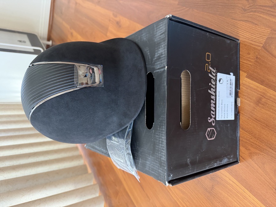 SAMSHIELD Helmet 2.0 premium Alcantra top Leather Black $499