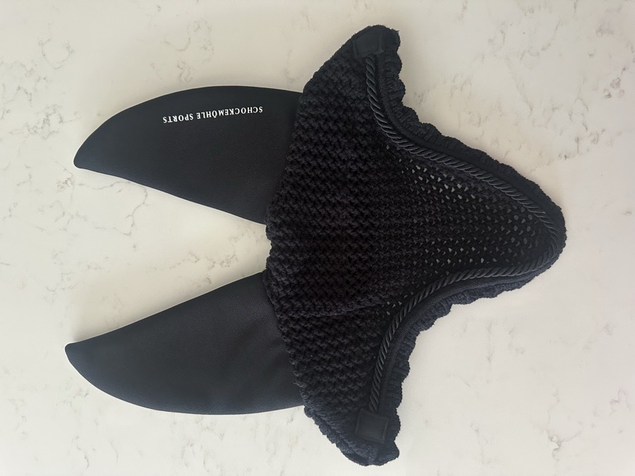 Black Schockemöhle Air Silent Ear Bonnet (Size Cob)