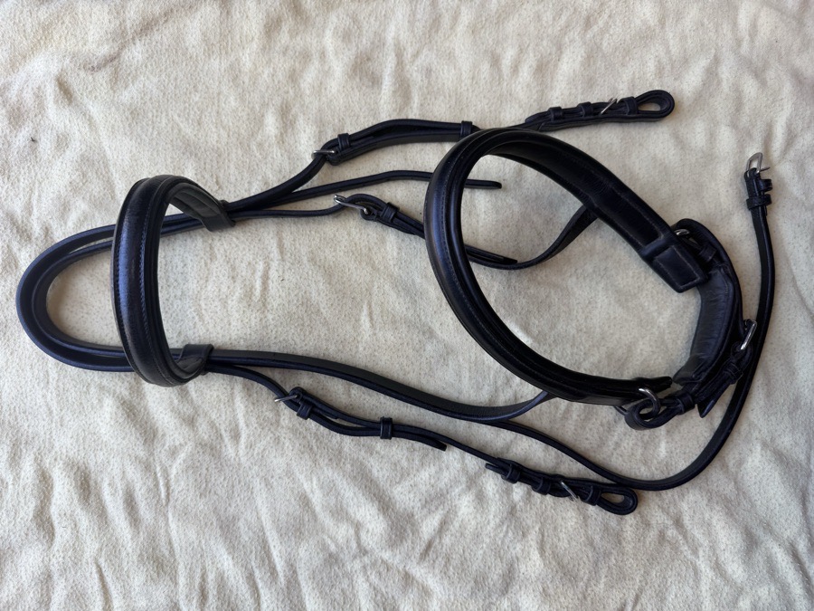black crank noseband bridle