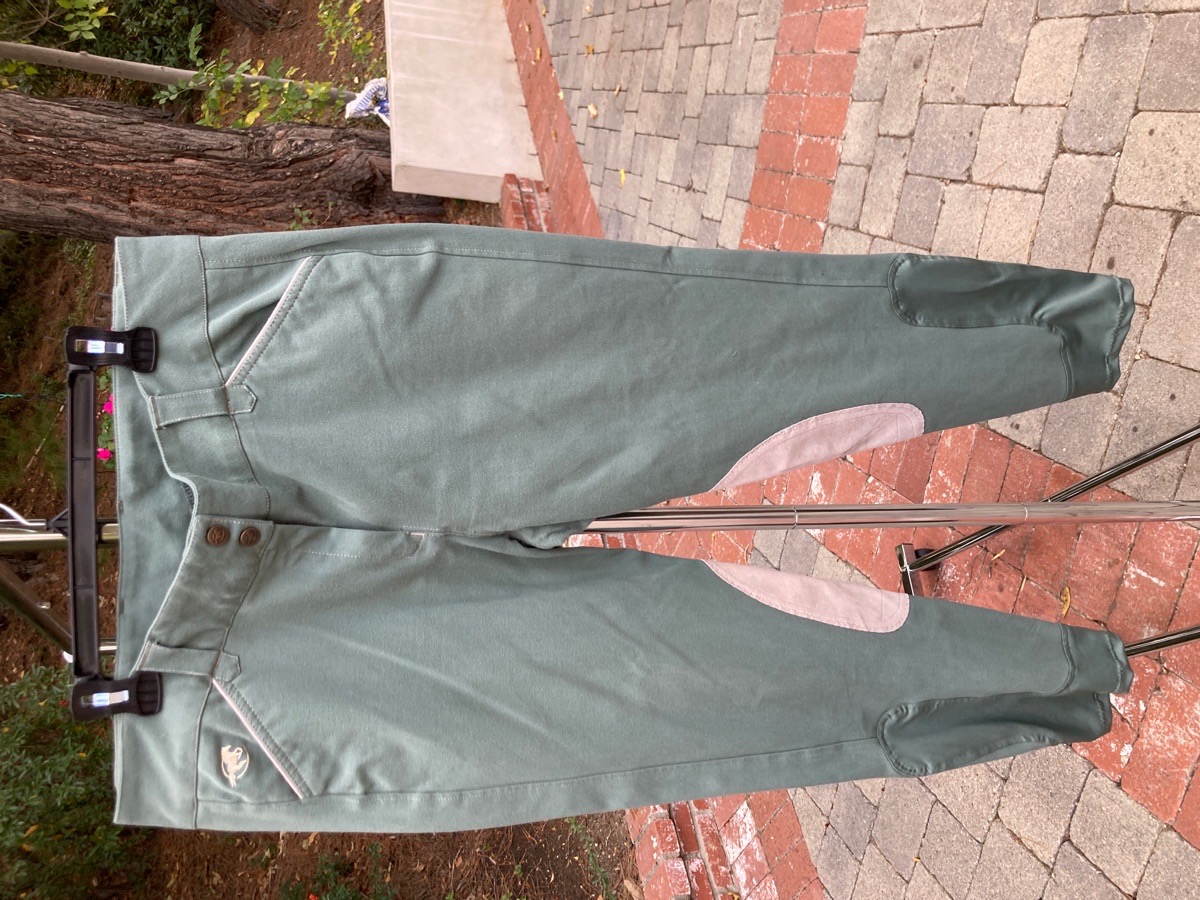 Piper Original Breech | Tan on Sea Green | size: 38R