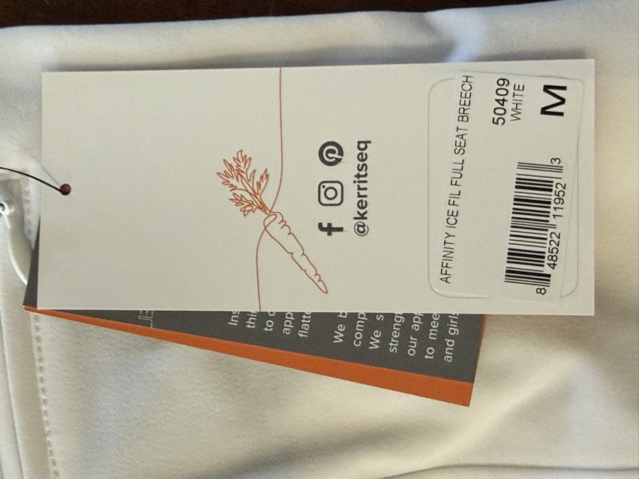 Kerrits Ice Fil Full Seat Breech M White