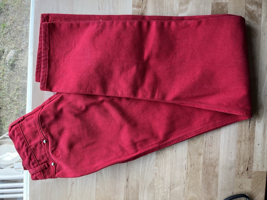 Vintage High Waisted Red Roper Jeans