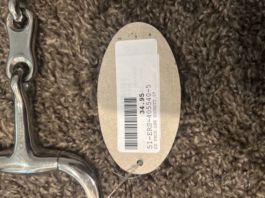 Eggbutt French link 5” bit 